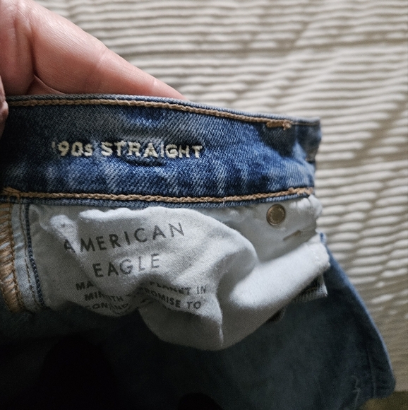 American Eagle Women's Blue Distressed Jeans Size 0 - Picture 9 of 16